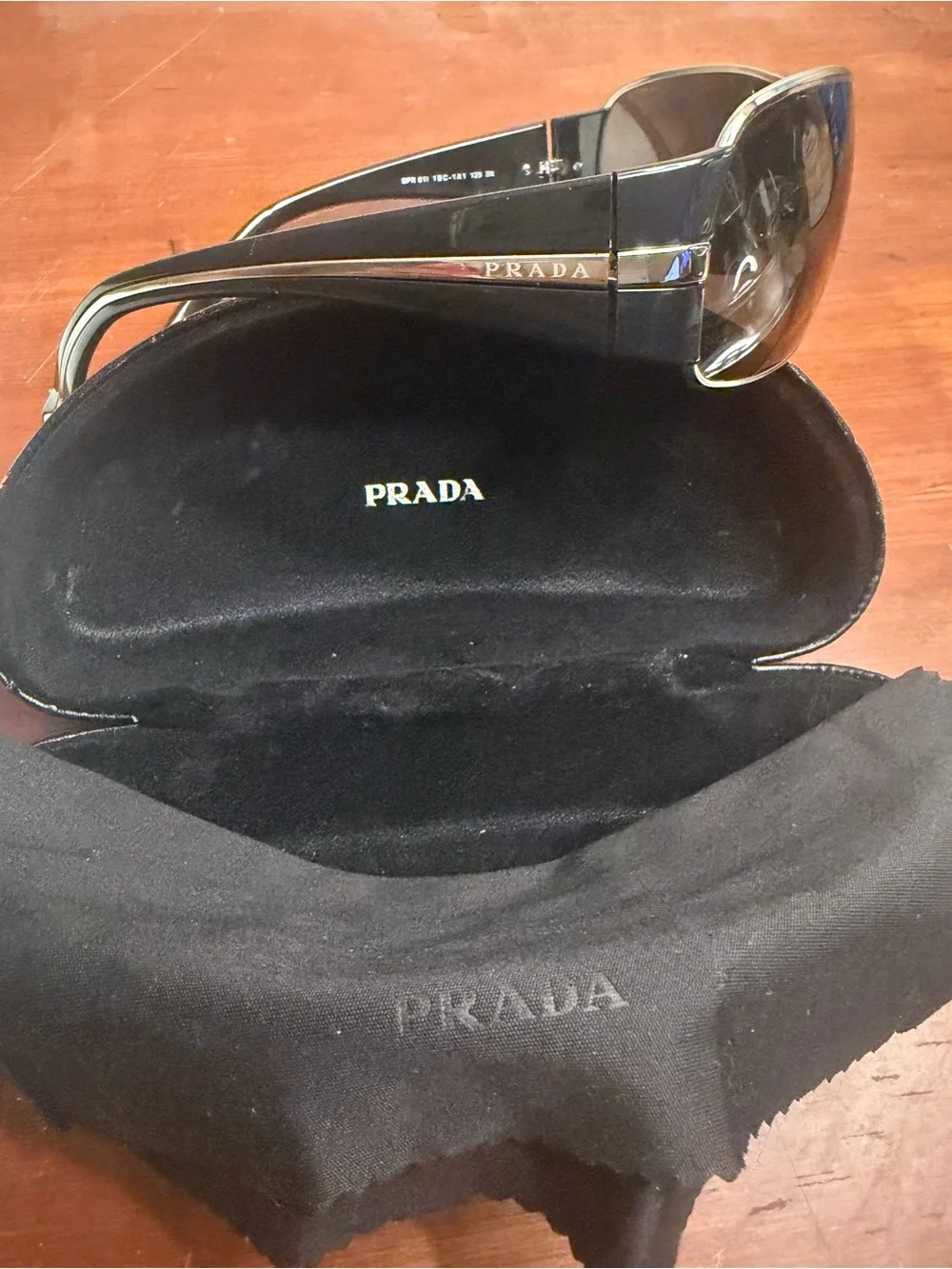 PRADA SPR 61I SPR61I BLACK 1BC-1A1 AUTHENTIC SUNGLASSES